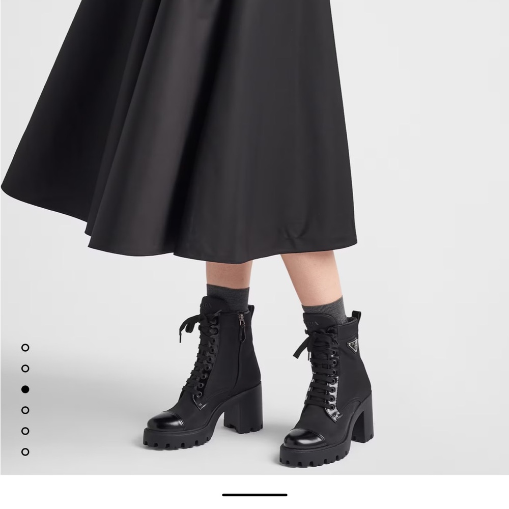 Prada Re-Nylon Combat Boots - Picture 3 of 15